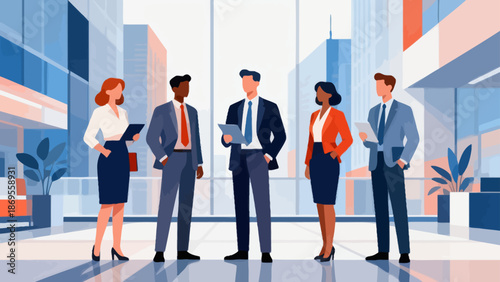 Business people in office setting