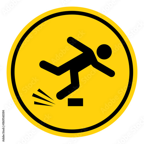 Watch Your Step Symbol Sign, Vector Illustration, Isolate On White Background Label. EPS10