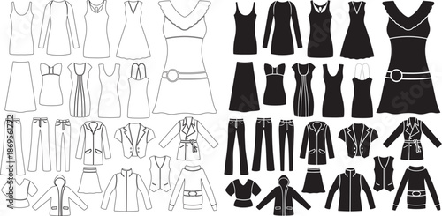 collection of fashion clothes Stylish tops designs for ladies