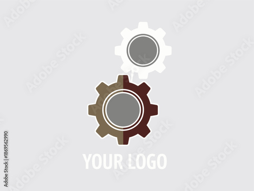 Gears and Cogs Mechanism Template Design.