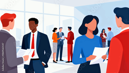 Business people in office setting