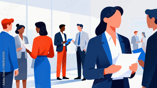 Business people in office setting