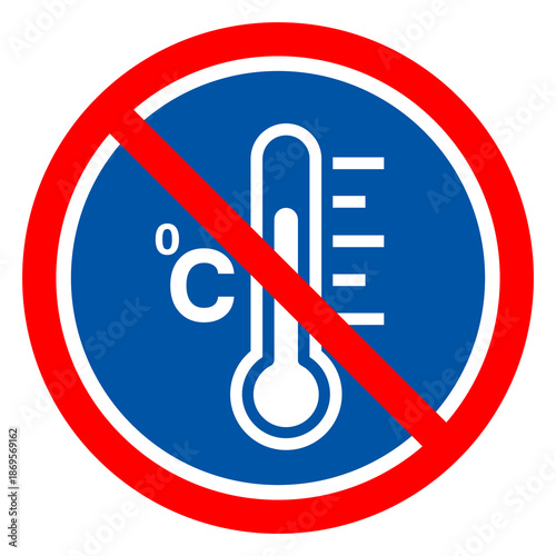 Fever Temperature Symbol Sign ,Vector Illustration, Isolate On White Background Label .EPS10