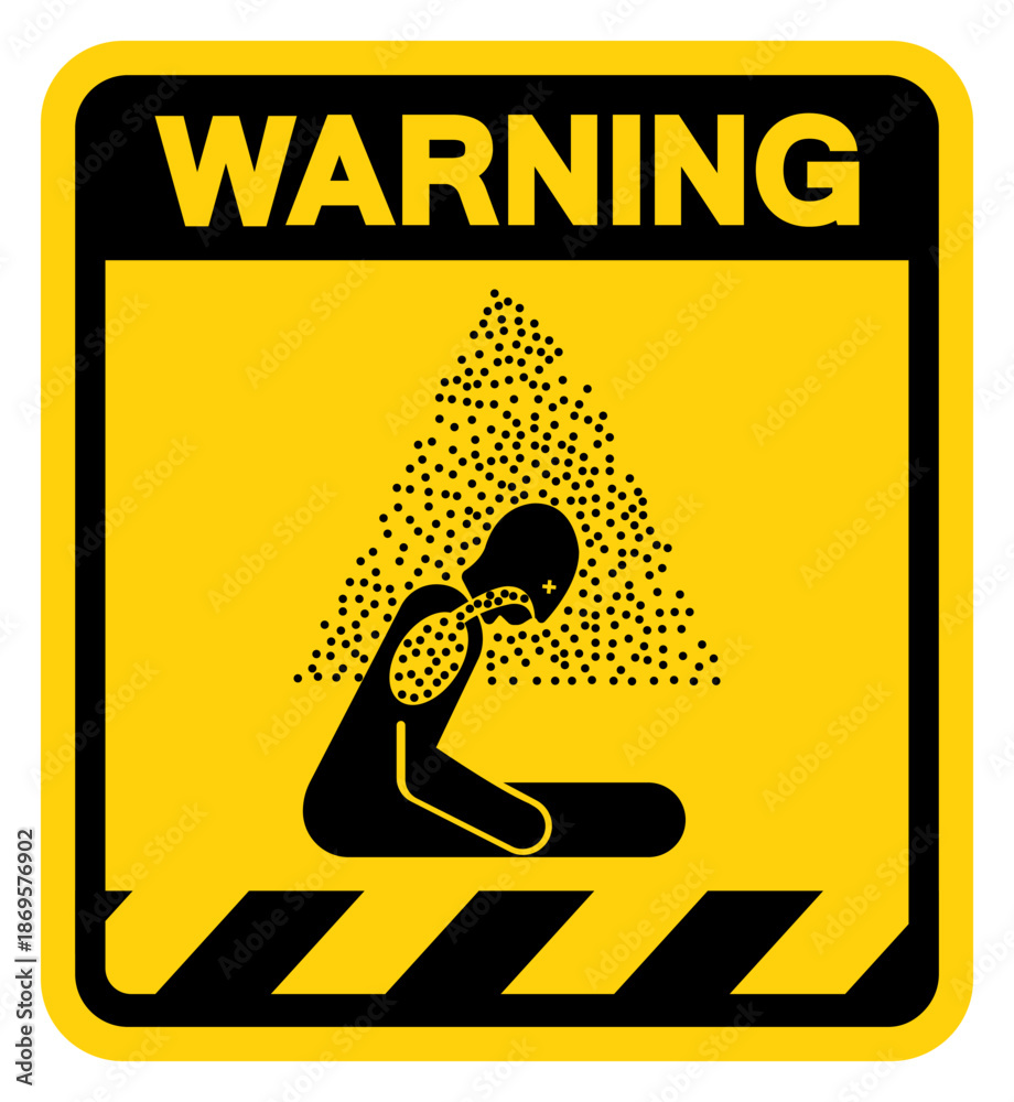 Φωτογραφία Asphyxiating Atmosphere Warning Sign, Vector Illustration, Isolate On White Background Label