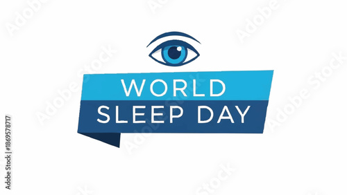 World Sleep Day celebration with eye symbol.