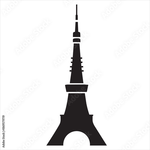 eiffel tower vector illustration