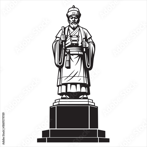 statue of justice in front of the building