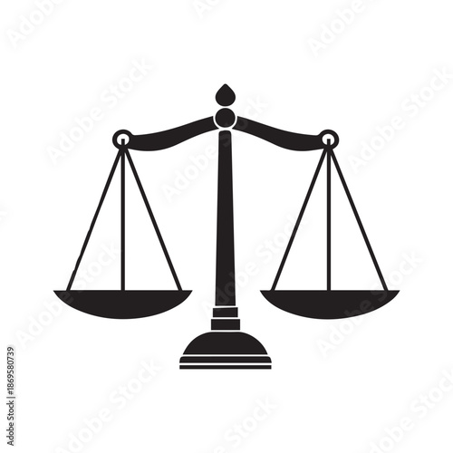 Scale icon. Law and justice theme. Isolated design. Vector illustration.