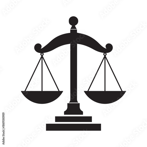 Scale icon. Law and justice theme. Isolated design. Vector illustration.