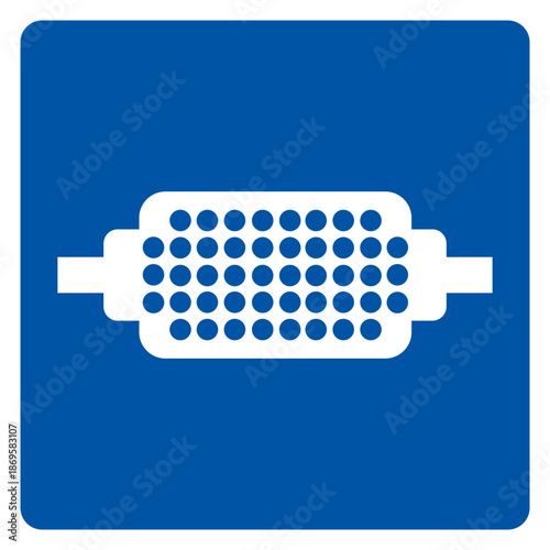 Flame Arrester Must Be Worn Symbol Sign, Vector Illustration, Isolate On White Background Label. EPS10