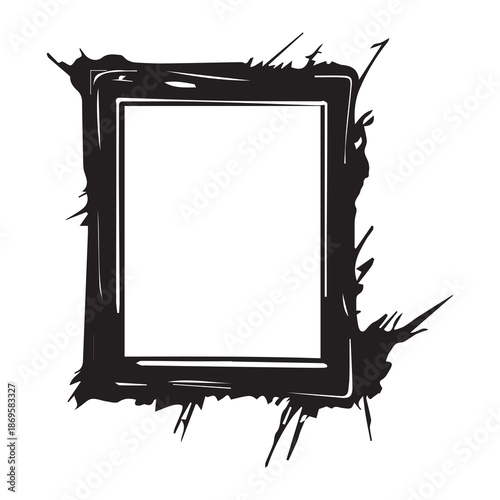 Frame isolated on white background. Vector illustration.