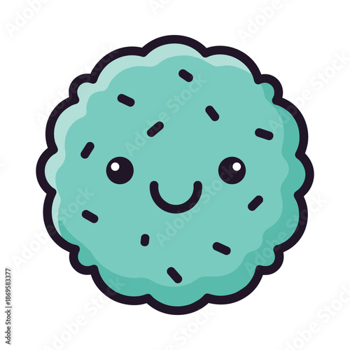 Cute Cartoon Cookie Illustration