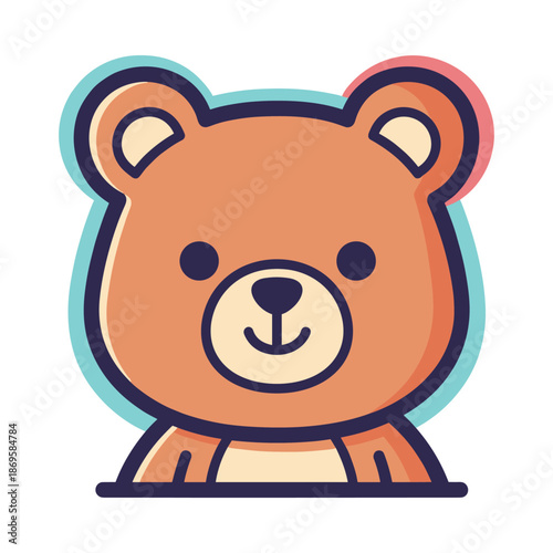 Adorable Cartoon Bear Illustration