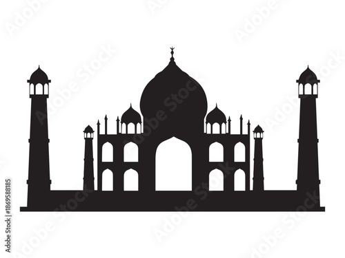 Indian Taj Mahal Vector Design