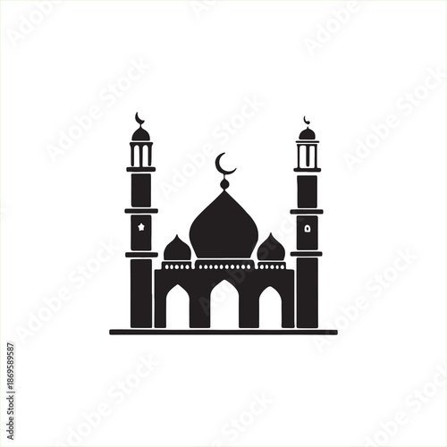 Taj Mahal vector illustration showing the iconic monument of Agra India with elegant architecture and cultural landmark design