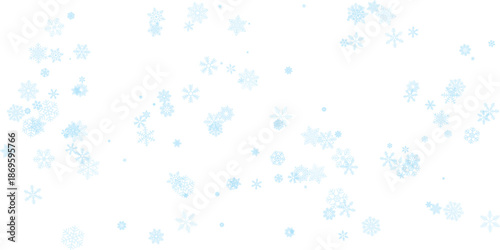 Falling Snow Snowfall Snowflake Overlay PNG with Transparent Background for Winter Photo and Video Editing