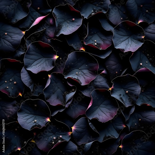 black leaf background texture