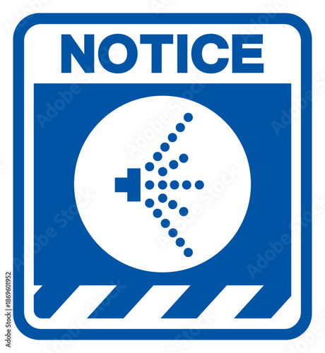 Notice Disinfect After Use Symbol Sign, Vector Illustration, Isolate On White Background Label .EPS10
