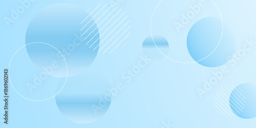 Abstract geometric background gradient soft light blue bokeh for Graphic Business background hitech technology digital design illustration web template background backdrop desktop wallpaper bubbles