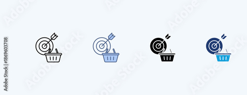 Taret Multiple Icon Illustration Vector