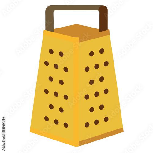 Cheese grater isolated vector illustration