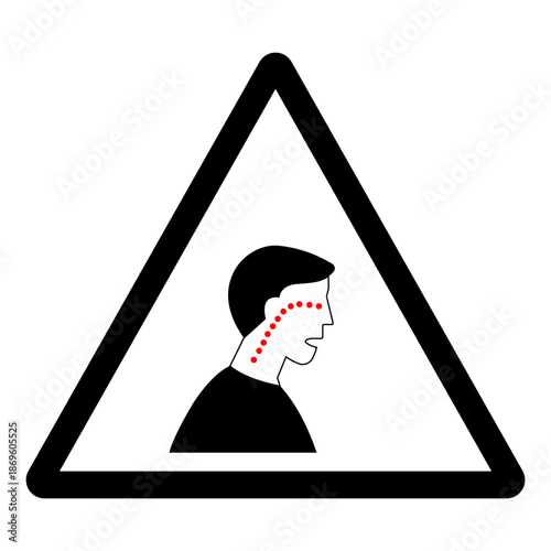 Symptoms Shortness Of Breath Of Covid-19 Virus Symbol Sign,Vector Illustration, Isolated On White Background Label.EPS10