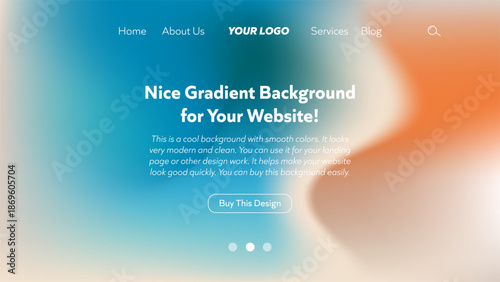 Vivid gradient background blending bright teal and warm orange, creating a dynamic, modern aesthetic for web pages, digital art, or marketing materials