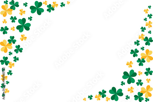 Clover frame vector illustration design for St Patrick's day