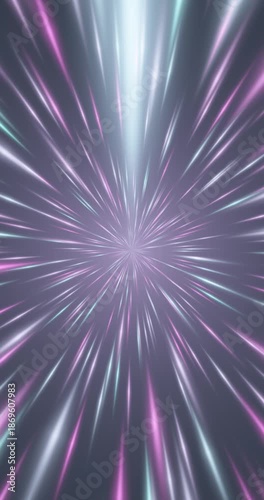 Loop Radiant Light Beams in Purple and Blue