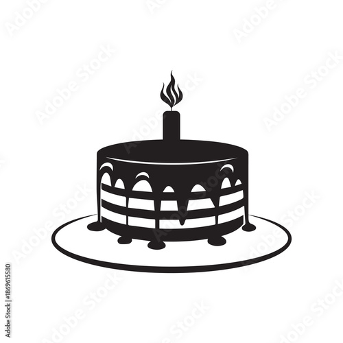 Cake collection flora design vector art.