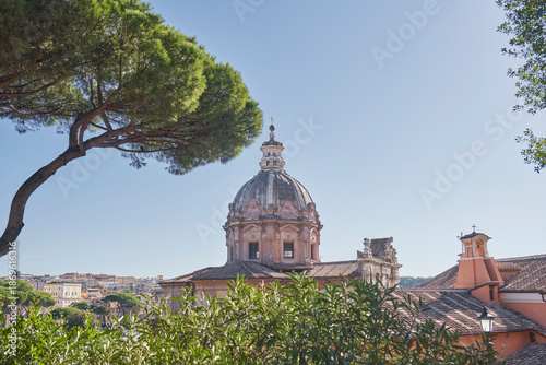 Church of Santi Luca e Martin. Roma, Italy. High quality photo