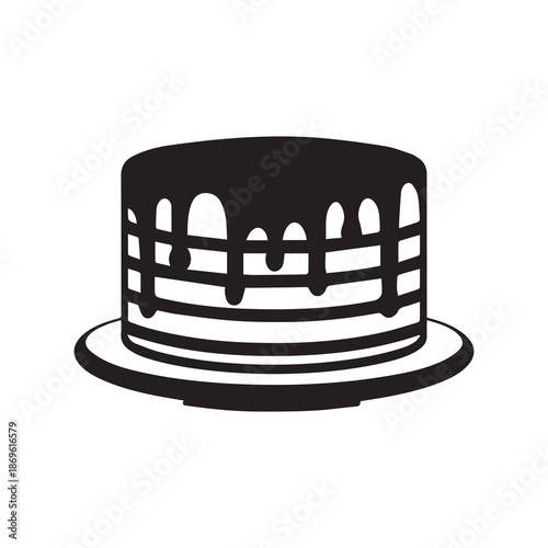 Cake collection flora design vector art.
