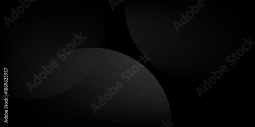 Grey abstract curved wavy lines on black background. Black background with line curve design. Blurred black silk fabric.eps10