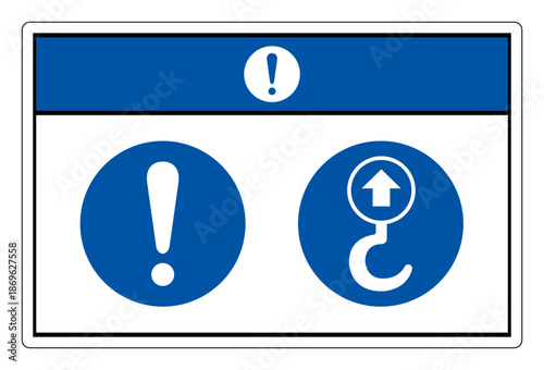 Notice Lift Point Right Symbol Sign,Vector Illustration, Isolated On White Background Label.EPS10