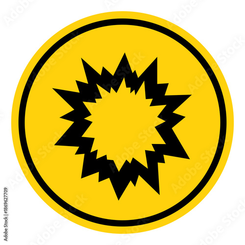 Danger Explosive Symbol Sign, Vector Illustration, Isolate On White Background Label. EPS10