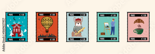 Post stamps- Paris