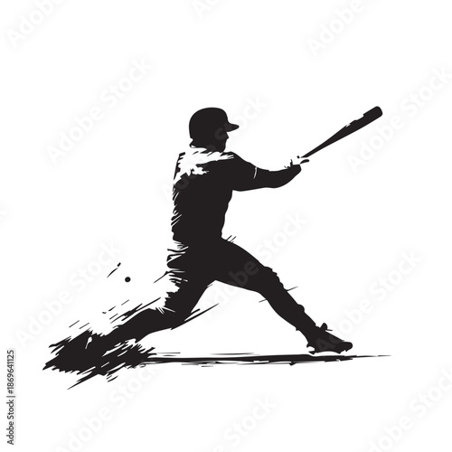 baseball player silhouette