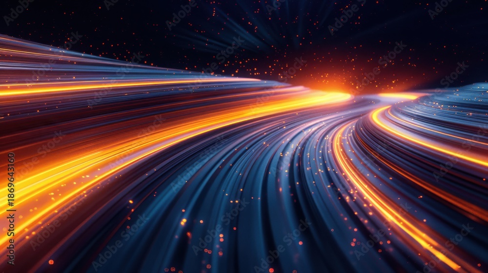 Fototapeta premium Product Delivery Abstract Motion Lines 