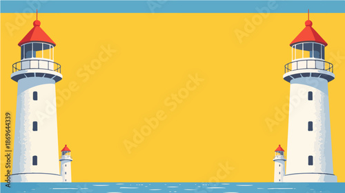 Beach themed poster background