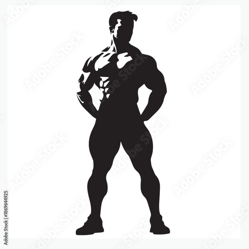 silhouette of a young man