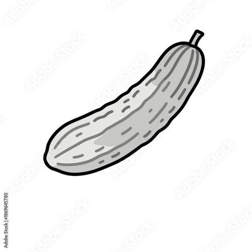 [Vector EPS]Fresh and green cucumber vegetable for healthy eating