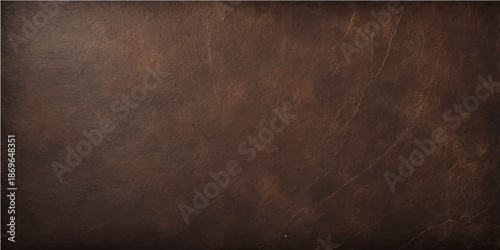 A dark brown leather background with a vintage grunge texture and aged parchment pattern creates a rough antique wallpaper surface for a textured backdrop design