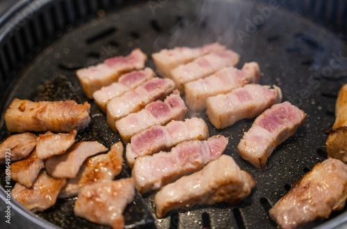 Wallpaper Mural Delicious pork belly grilled on a grill Torontodigital.ca