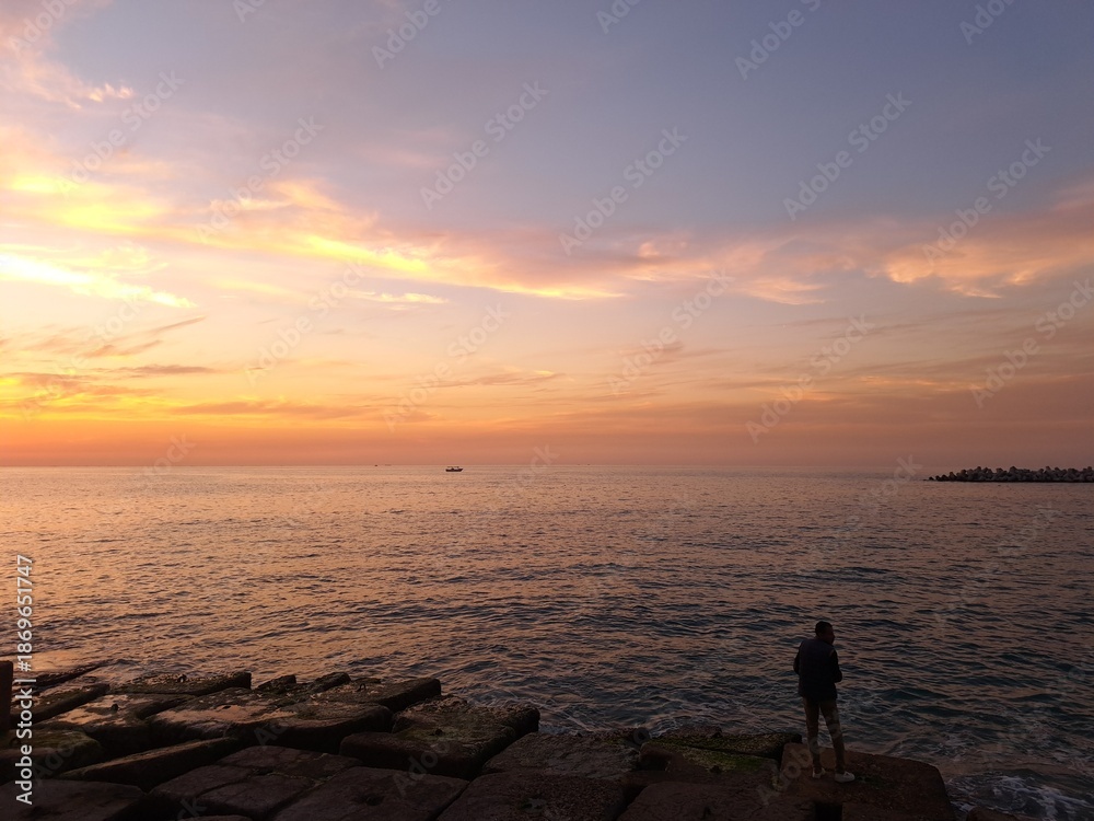 Fototapeta premium sunset at the beach