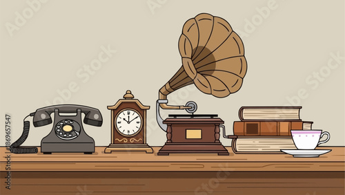 retro music background