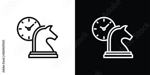 Strategy Icon Sheet Black And White