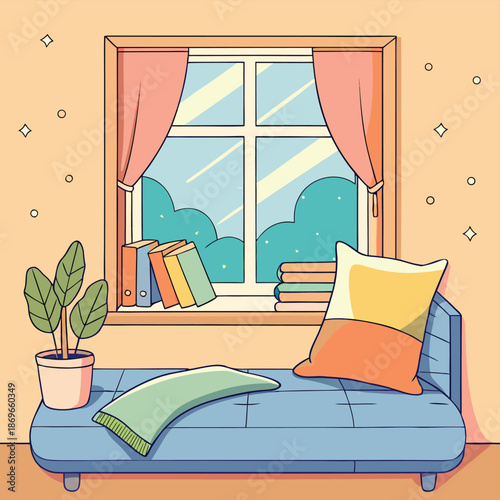 cozy-reading-nook-by-window--soft-pillow--warm-sun.eps