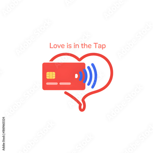 Wallpaper Mural Valentine’s Day Digital Payment Concept in Minimal Style Torontodigital.ca