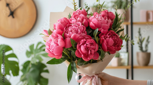 Vivid pink flower bouquet