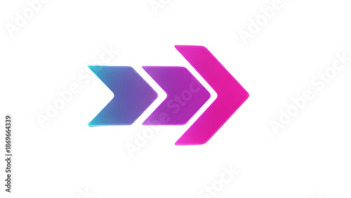 Free Download Gradient Purple and Blue Right Arrow Icon isolated PNG with Transparent Background - GFXLoad